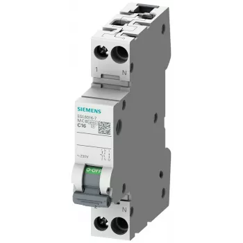 Siemens SENTRON 5SL6010-6 Interruptor automático magnetotérmico, 1P+N, C10, 230V, 6kA