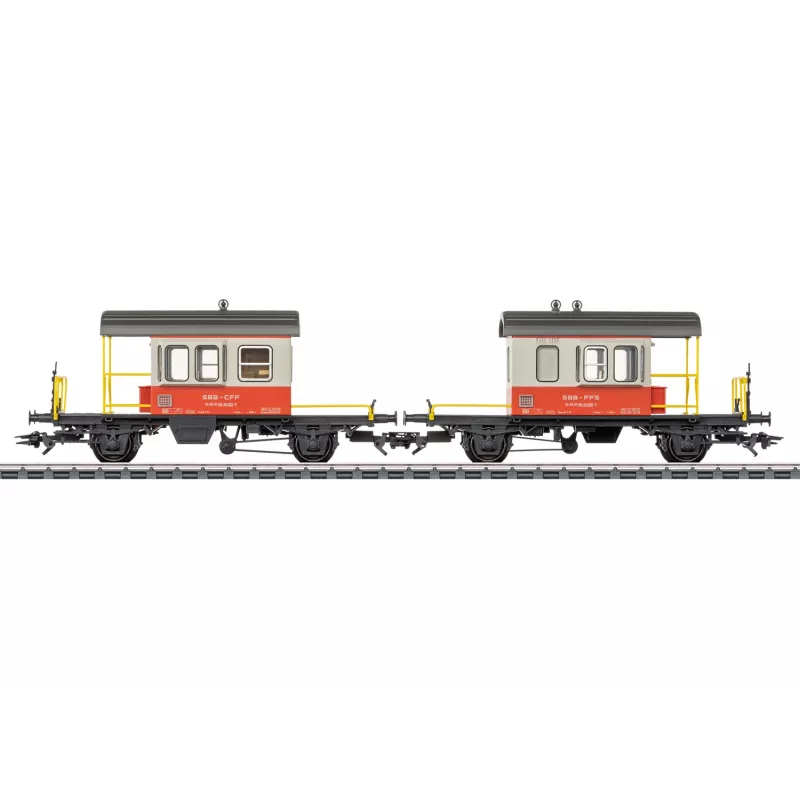 Märklin 46850 H0 SBB Set de vagones de pared corredera Sputnik, 2 vagones