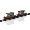 Märklin 46850 H0 SBB Set de vagones de pared corredera Sputnik, 2 vagones