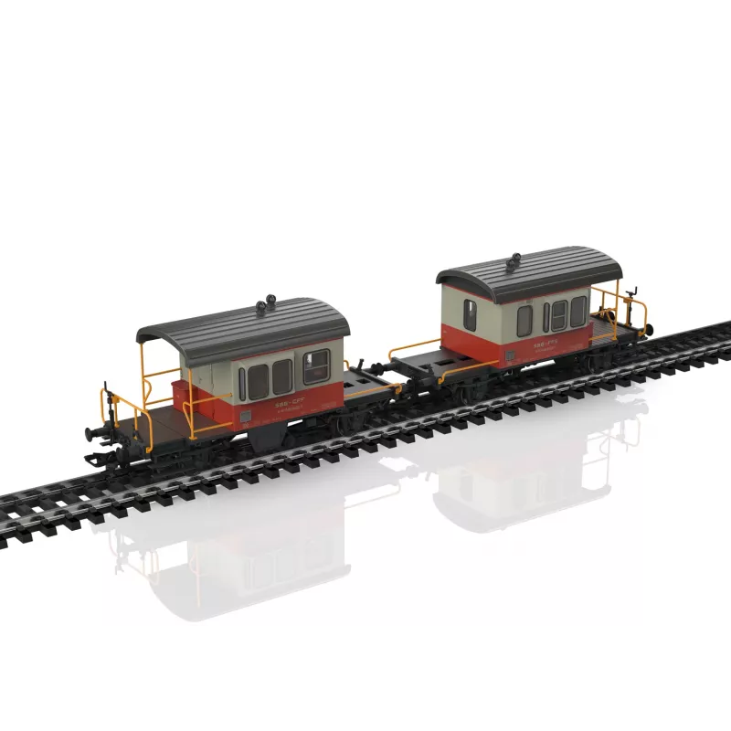 Märklin 46850 H0 SBB Set de vagones de pared corredera Sputnik, 2 vagones