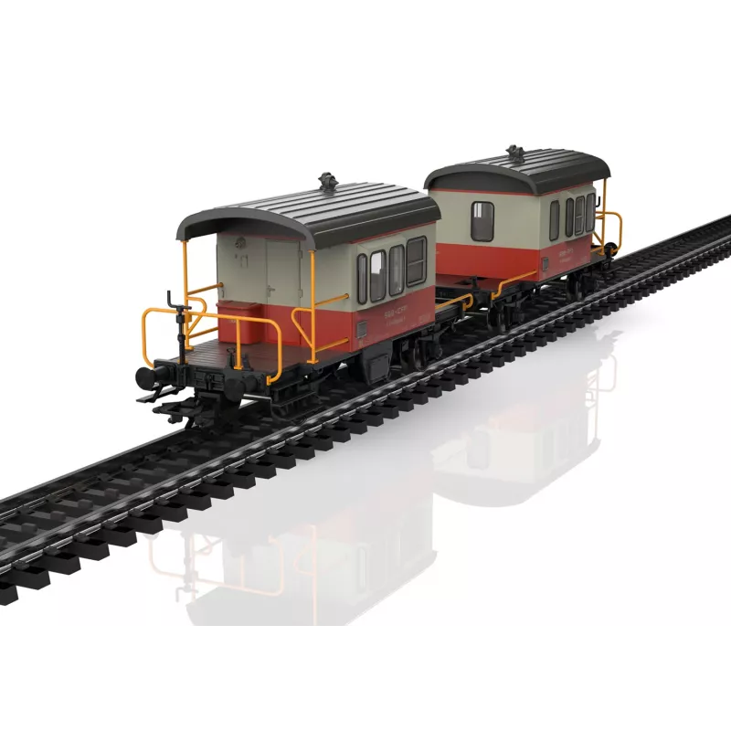 Märklin 46850 H0 SBB Set de vagones de pared corredera Sputnik, 2 vagones