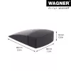 Wagner design yourself EH 5150 Tope de puerta de suelo, fundición de zinc y plástico, Níquel mate, 45 mm de altura 15515011