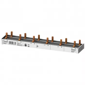 SIEMENS 5ST36760 Peine de conexión de clavijas 10mm² 1P+N 12 módulos, 6 AFDD + 6 componentes