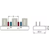 SIEMENS 5ST36760 Peine de conexión de clavijas 10mm² 1P+N 12 módulos, 6 AFDD + 6 componentes