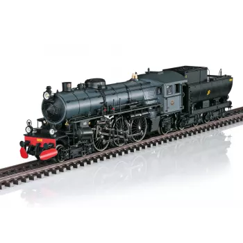 Märklin 39490 H0 Locomotora de vapor de tren rápido Bayerische S 3/6, número de servicio 18 490, AC Digital con sonido y humo