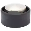 Wagner design yourself EH 5171 Tope de puerta, fundición de zinc con tope de goma, Ø 5 cm, Níquel mate/Negro 15517111