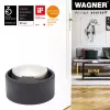 Wagner design yourself EH 5171 Tope de puerta, fundición de zinc con tope de goma, Ø 5 cm, Níquel mate/Negro 15517111