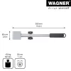 Wagner design yourself MM 4121 Elevador de muebles, plateado, 38 cm (20412101)