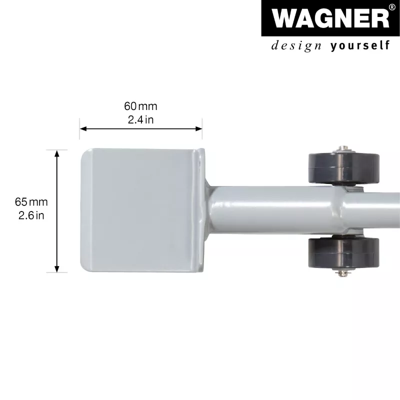 Wagner design yourself MM 4121 Elevador de muebles, plateado, 38 cm (20412101)