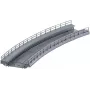 Märklin Rampa curva para pilar de puente H0 Escala Gris 074623