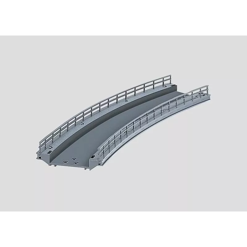 Märklin Rampa curva para pilar de puente H0 Escala Gris 074623