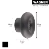 Wagner Design Yourself DOT Perchero GH 0202, 1 gancho, Negro 17020221