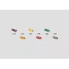 Märklin 71424 Naranja Manguitos para postes de catenaria – 10 uds., vía H0