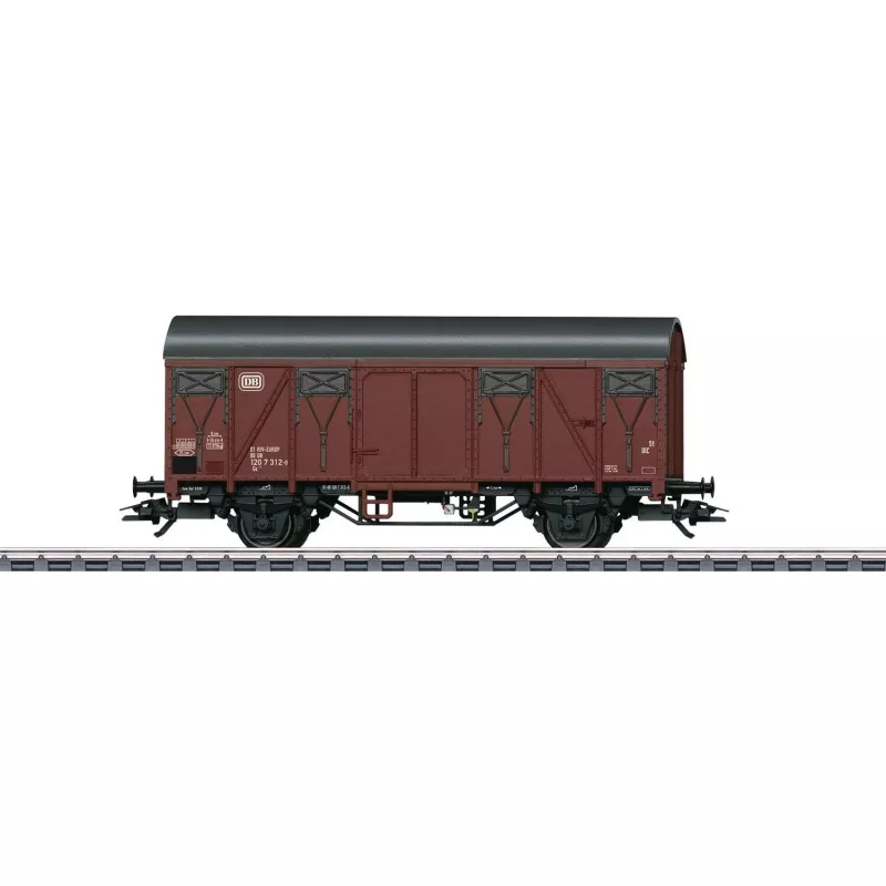 Märklin 44500 H0 vagón de mercancías cubierto con plataforma de freno, DB, época IV