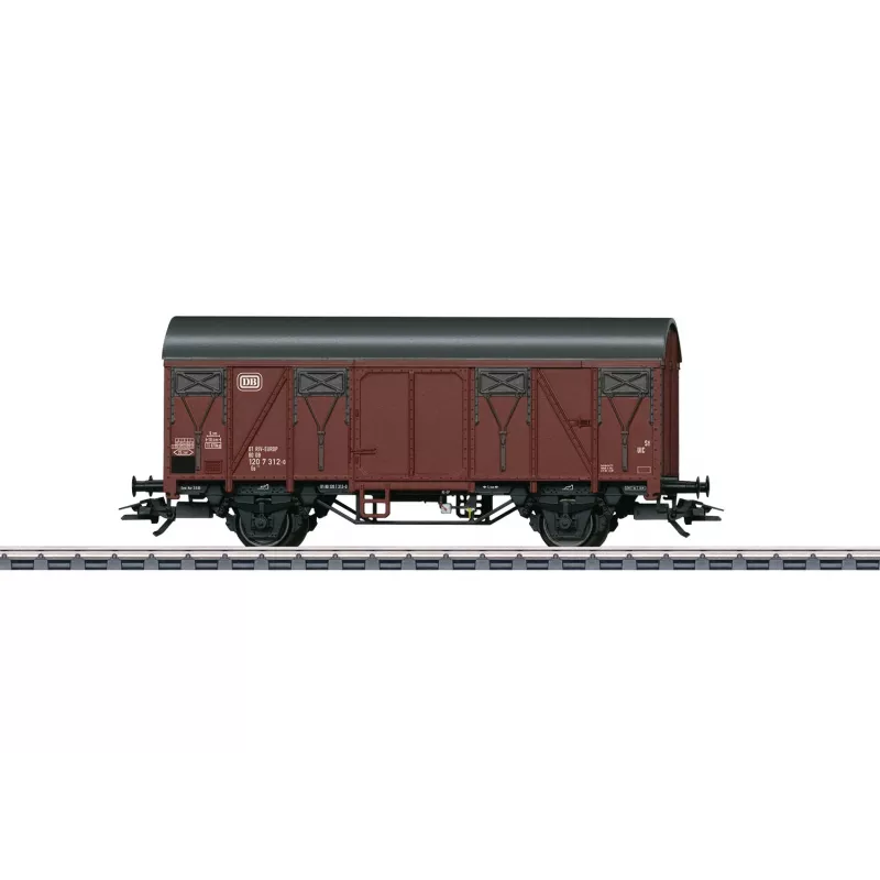 Märklin 44500 H0 vagón de mercancías cubierto con plataforma de freno, DB, época IV