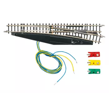 Märklin 8563 desvío eléctrico a la derecha, escala Z, Mini-Club, negro/amarillo