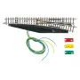 Märklin 8563 desvío eléctrico a la derecha, escala Z, Mini-Club, negro/amarillo