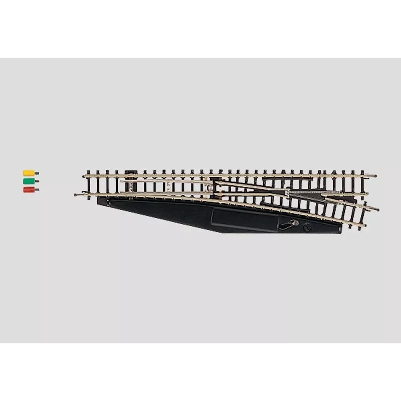 Märklin 8563 desvío eléctrico a la derecha, escala Z, Mini-Club, negro/amarillo