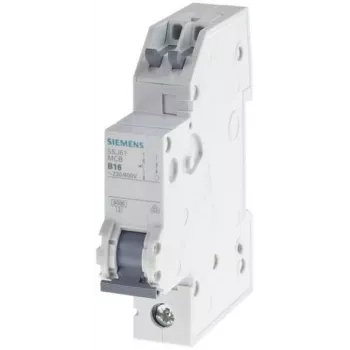 Siemens 5SJ61106KS interruptor automático magnetotérmico 1 polo B 10 A 6 kA 230/400 V AC borne de conexión rápida