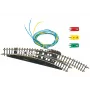 Märklin Z-Escala Desvío Curvo Electromagnético Derecho - Negro/Amarillo (8569)