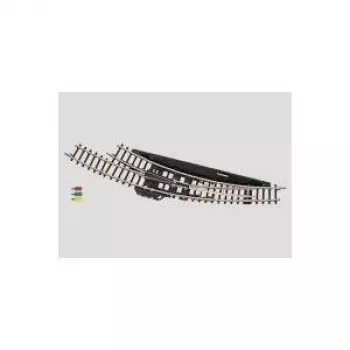 Märklin Z-Escala Desvío Curvo Electromagnético Derecho - Negro/Amarillo (8569)