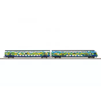 Märklin 87307 Z Set de Coches de Doble Piso Touristik 2 DB AG (1:220, 2 Coches)
