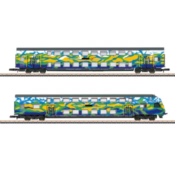 Märklin 87307 Z Set de Coches de Doble Piso Touristik 2 DB AG (1:220, 2 Coches)