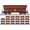 Märklin 000730 H0 Set de 24 Piezas Vagones de Techo Corredizo Tals 968 DB Época IV AC