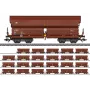 Märklin 000730 H0 Set de 24 Piezas Vagones de Techo Corredizo Tals 968 DB Época IV AC