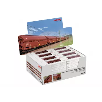 Märklin 000730 H0 Set de 24 Piezas Vagones de Techo Corredizo Tals 968 DB Época IV AC