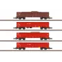 Märklin 82542 Z Escala Set de 4 Vagones de Bordes Altos - Tren de Chatarra de la DB AG, Época V