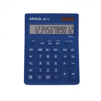 Maul MXL 12 Calculadora de Mesa Azul Claro 12 Dígitos Batería y Solar 7267034