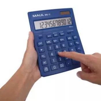 Maul MXL 12 Calculadora de Mesa Azul Claro 12 Dígitos Batería y Solar 7267034