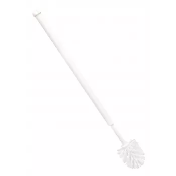 Haug Bürsten 6390 Cepillo de Inodoro Accesible, Plástico Blanco, Mango Alargado