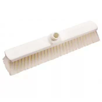 Haug Bürsten 88820 Cabezal de escoba, plástico blanco, 40 cm de ancho, conexión roscada