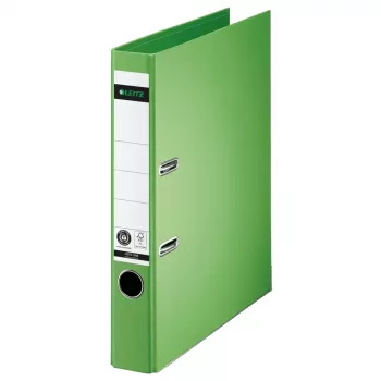 LEITZ Archivador de anillas 180° A4 50 mm verde claro cartón 1008-00-50