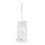 Haug Bürsten 6550 Set de cepillo de inodoro y soporte, plástico blanco