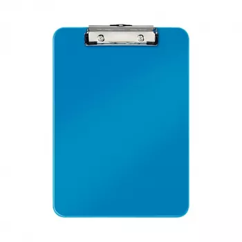 LEITZ WOW A4 Carpeta con pinza azul metálico con pinza metálica, capacidad 80 hojas 3971-00-36