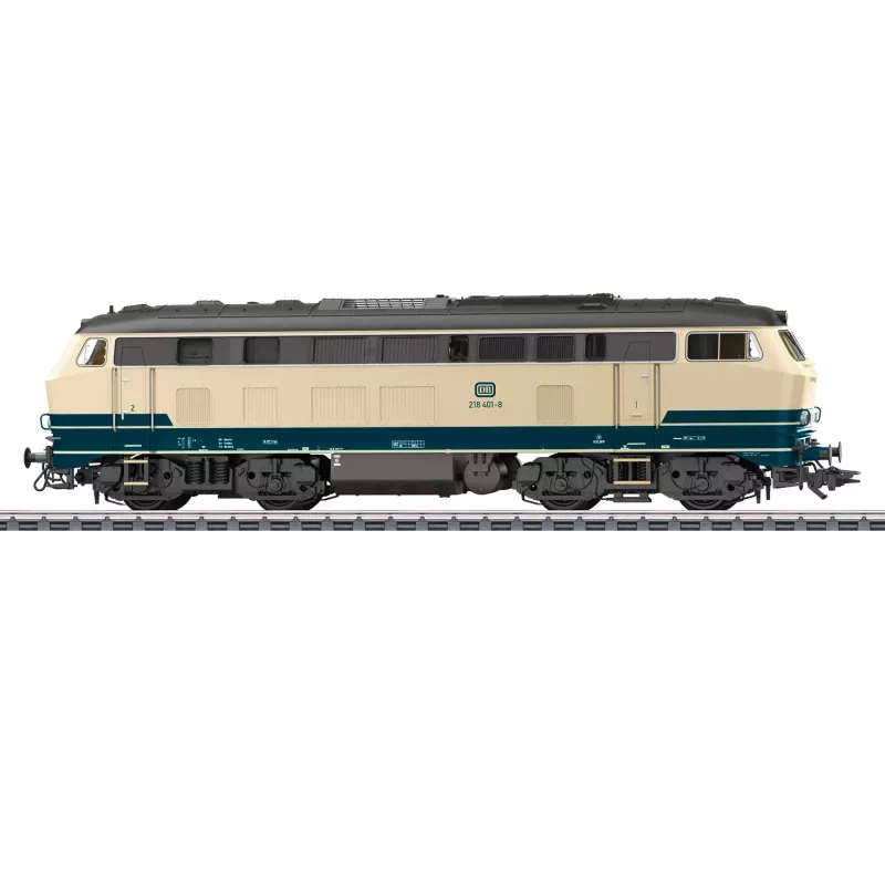 Märklin 39215 Locomotora diésel H0 serie 218 DB azul océano mfx+ sonido y LED