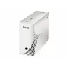 LEITZ easyboxx Caja de archivo blanca 150 mm de ancho interior, pack de 25, cartón ondulado reciclado