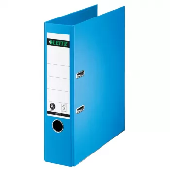 LEITZ archivador de anillas 180° A4 80 mm azul claro cartón 1007-00-30
