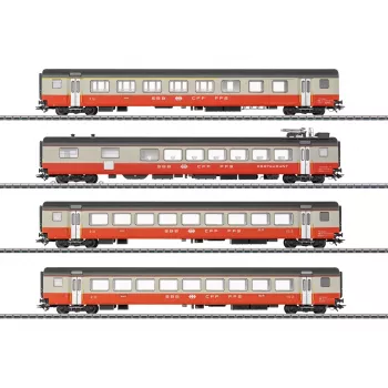 Märklin 42190 set de 4 coches H0 Swiss Express coches de viajeros SBB