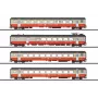 Märklin 42190 set de 4 coches H0 Swiss Express coches de viajeros SBB