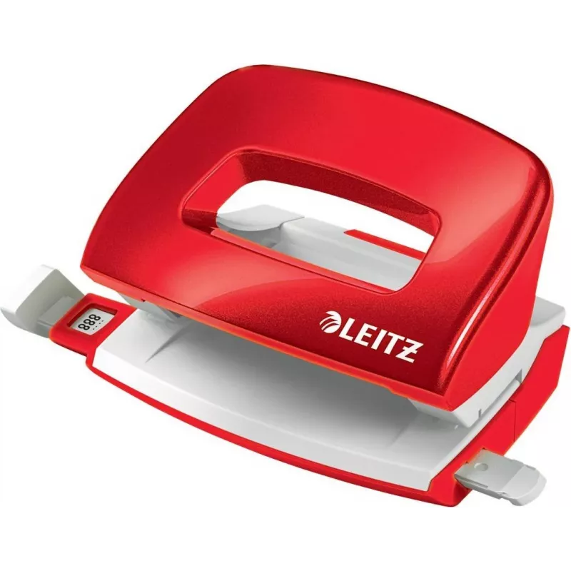 LEITZ Mini NeXXt WOW 5060 rojo perforadora 10 hojas 2 agujeros 5060-10-26