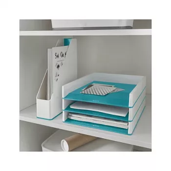 LEITZ WOW Duo Colour bandeja portadocumentos A4 azul hielo/blanco 5361-10-51
