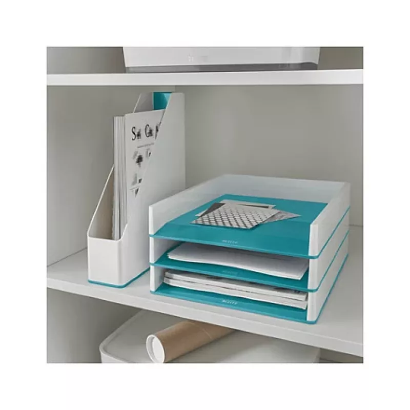 LEITZ WOW Duo Colour bandeja portadocumentos A4 azul hielo/blanco 5361-10-51