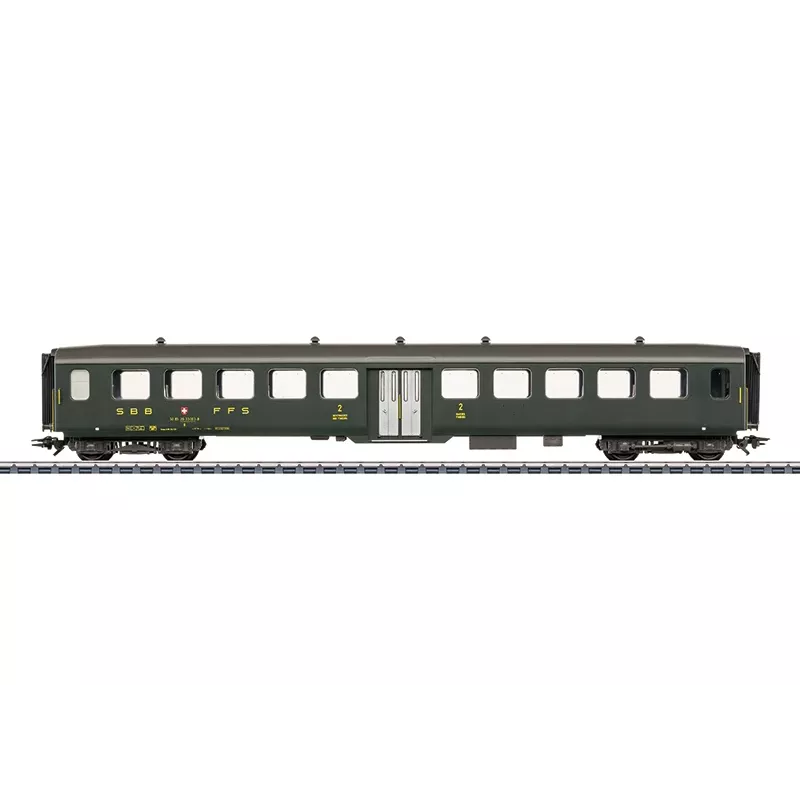 Märklin 043383 coche de acero ligero H0 2.ª clase SBB