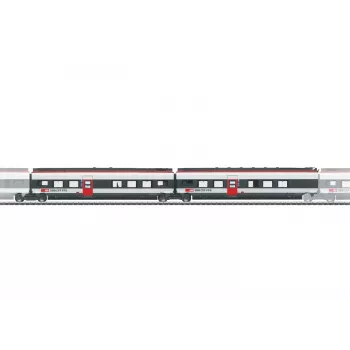 Märklin 043452 H0 set de coches complementarios 2 para Giruno SBB, 2 coches intermedios, época VI