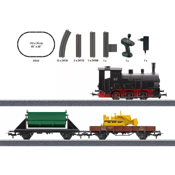 Märklin 29133 set de iniciación de tren de mercancías escala HO con funcionamiento a pilas y mando a distancia por infrarrojos