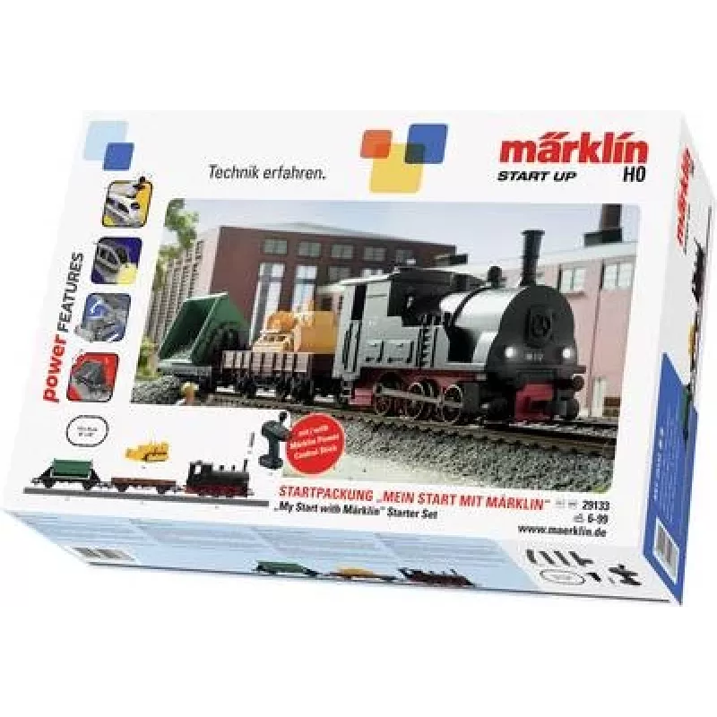 Märklin 29133 set de iniciación de tren de mercancías escala HO con funcionamiento a pilas y mando a distancia por infrarrojos